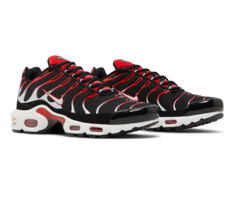 Mens Nike Air Max Plus TN (Black/White/Red)
