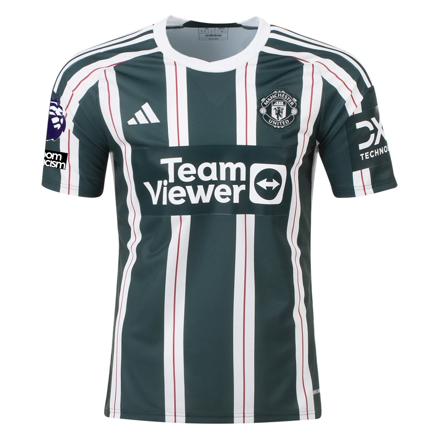 adidas Manchester United Bruno Fernandes Away Jersey w/ EPL + No Room For Racism
