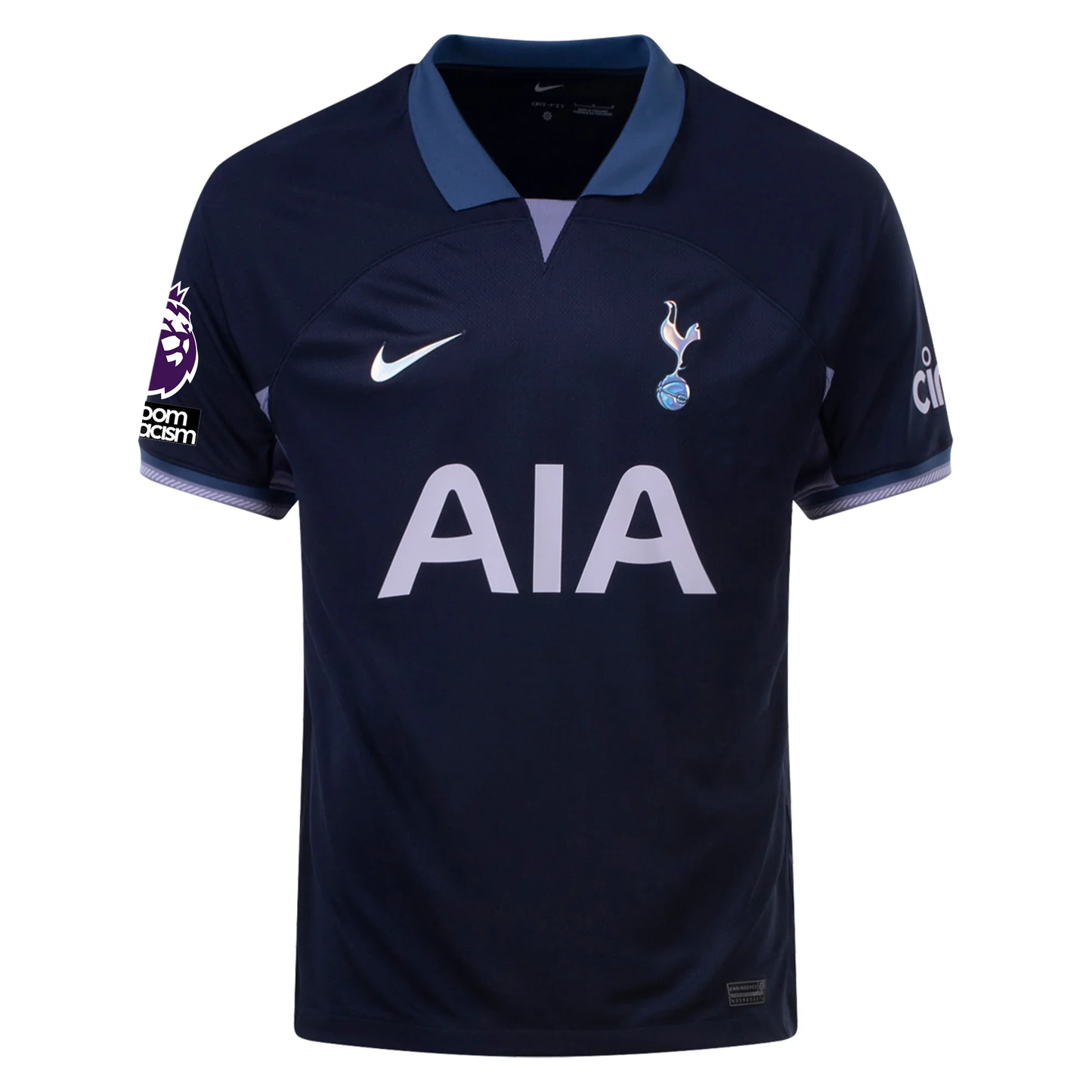 Nike Tottenham Cristian Romero Away Jersey w/ EPL + No Room For Racism Patches 2