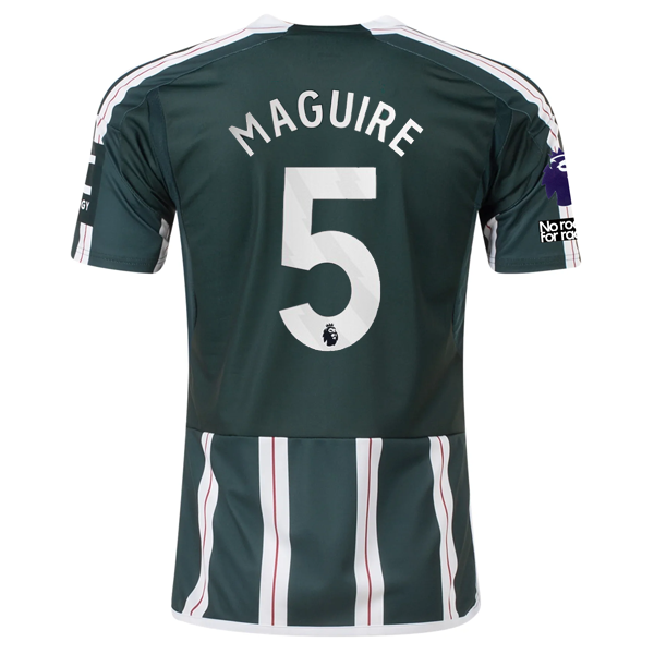 adidas Manchester United Harry Maguire Away Jersey w/ EPL + No Room For Racism P