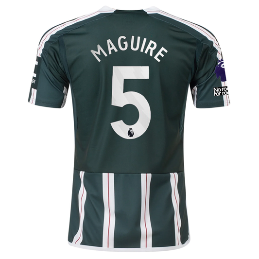 adidas Manchester United Harry Maguire Away Jersey w/ EPL + No Room For Racism P