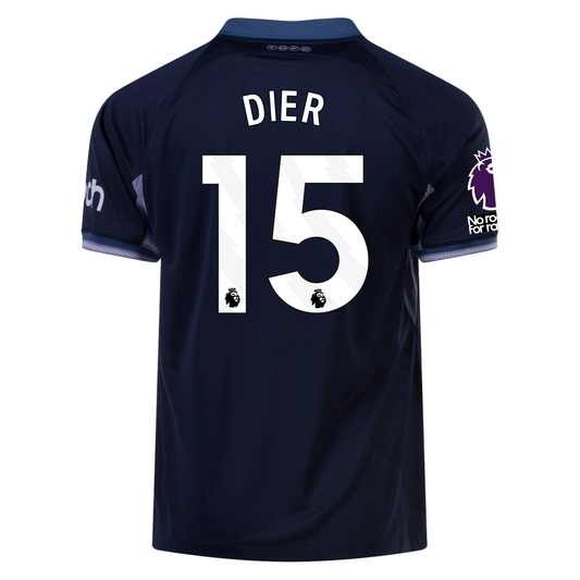 Nike Tottenham Eric Dier Away Jersey w/ EPL + No Room For Racism Patches 23/24 (