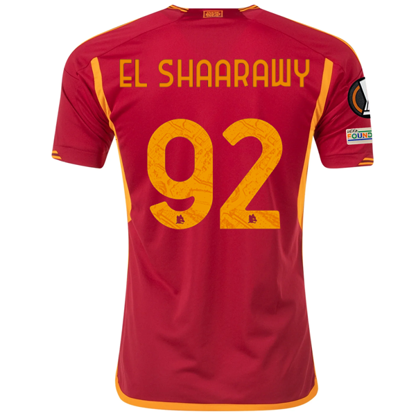 adidas Roma Stephan El Shaarawy Home Jersey w/ Europa League Patches 23/24 (Team