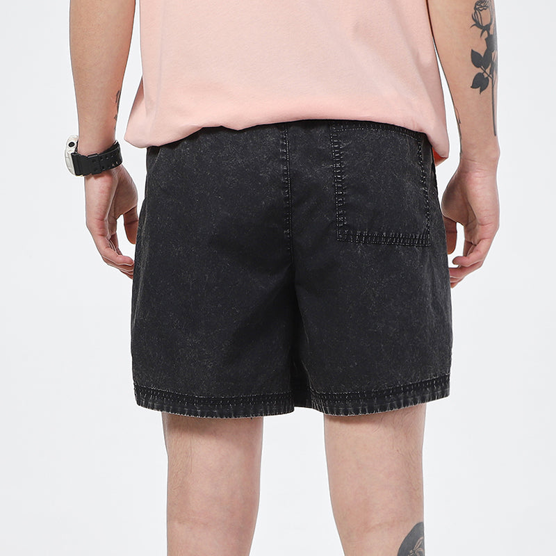 Nike Retro Washed Denim Casual Shorts Black DC1878-010