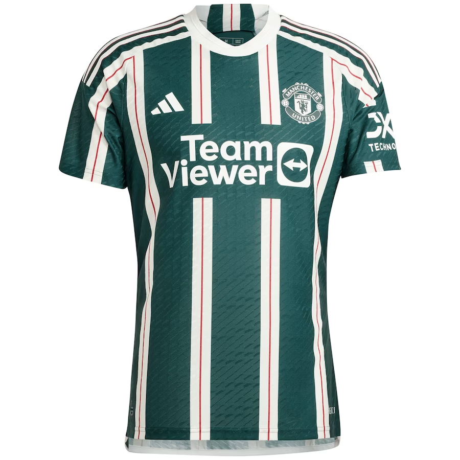 adidas Manchester United Authentic Away Jersey 23/24 (Green Night/Core White/Act