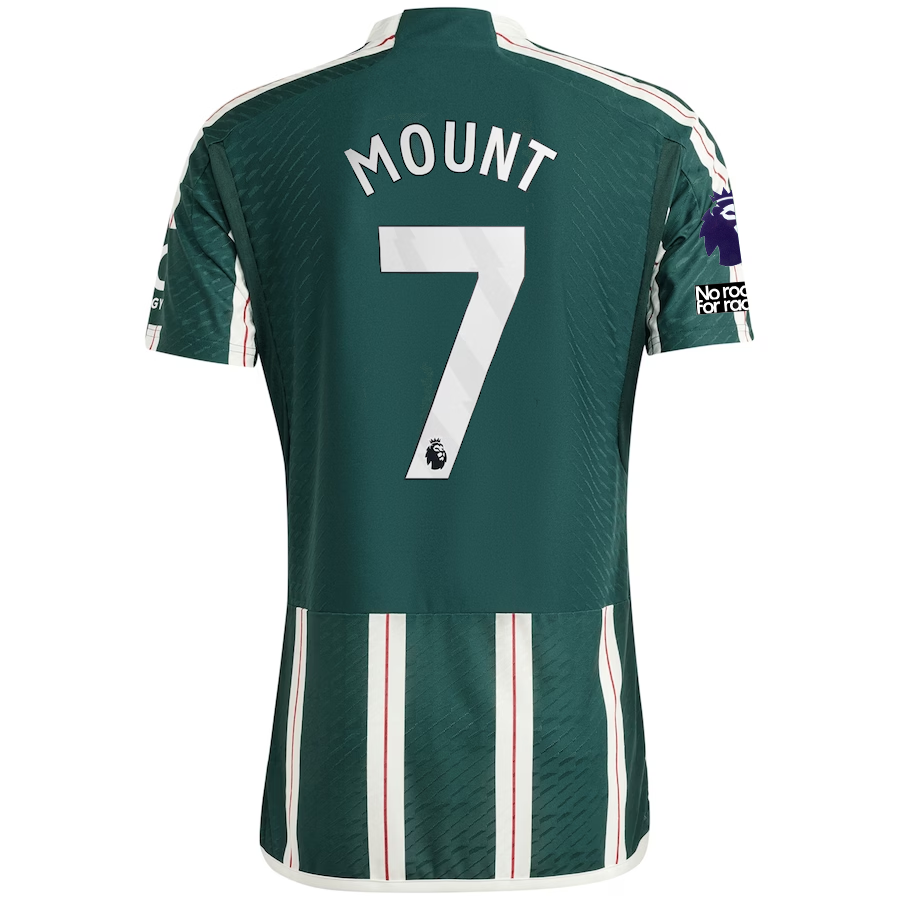 adidas Manchester United Authentic Mason Mount Away Jersey w/ EPL + No Room For