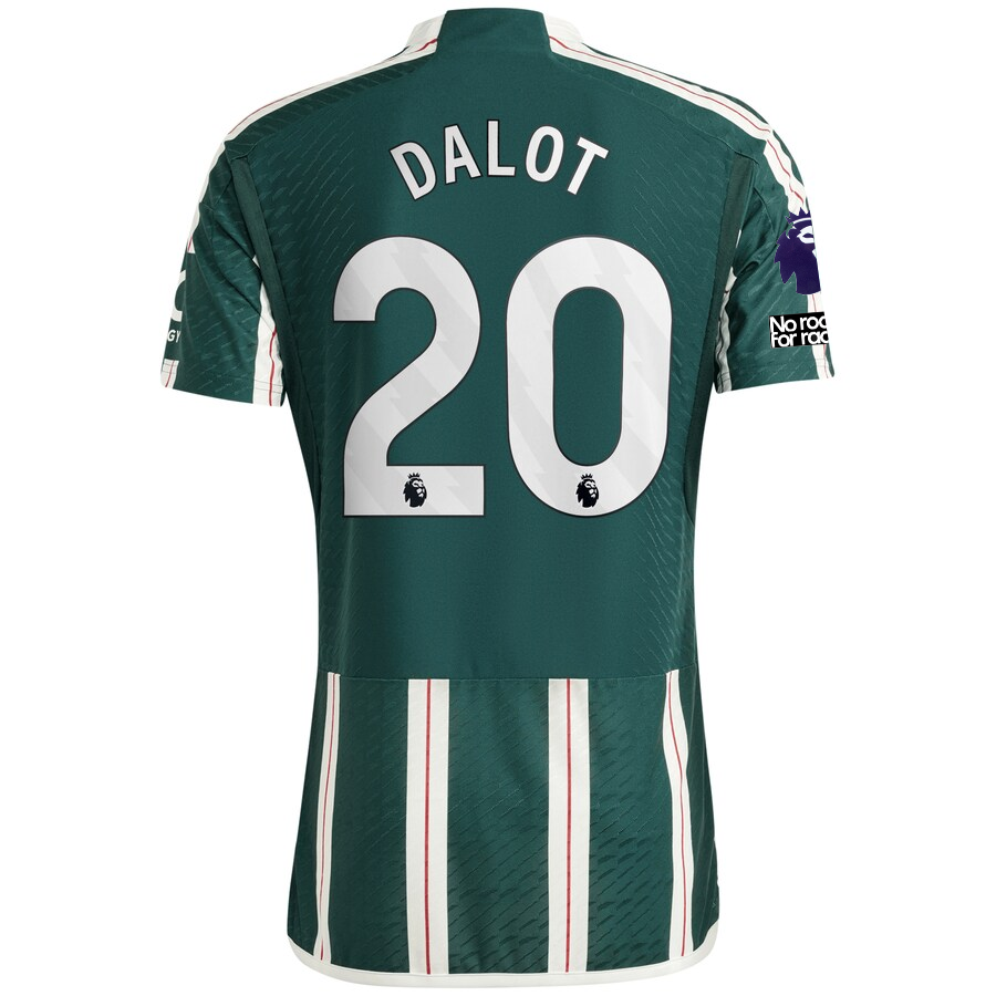 adidas Manchester United Authentic Diogo Dalot Away Jersey w/ EPL + No Room For