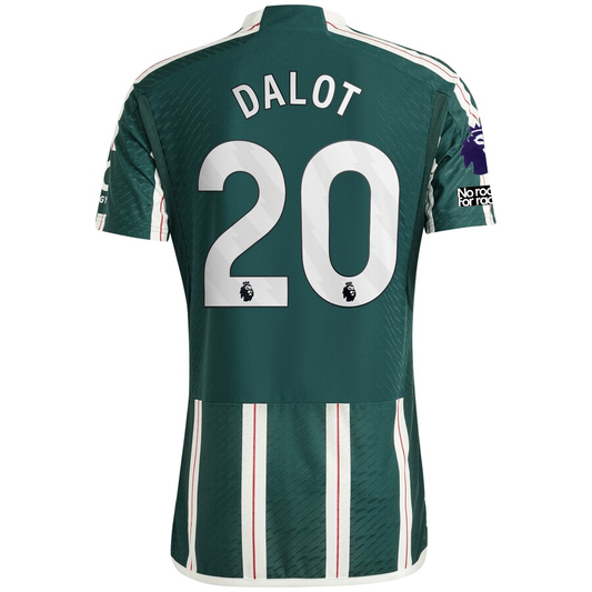 adidas Manchester United Authentic Diogo Dalot Away Jersey w/ EPL + No Room For