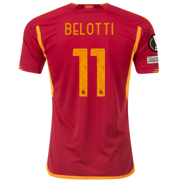 adidas Roma Andrea Belotti Home Jersey w/ Europa League Patches 23/24 (Team Vict