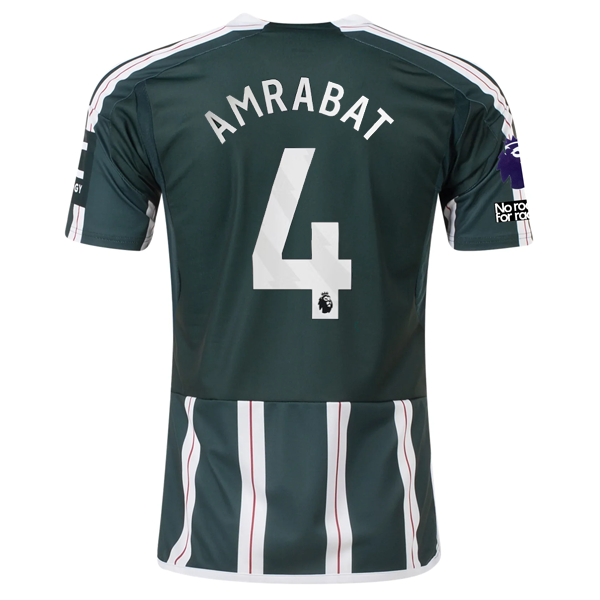 adidas Manchester United Sofyan Amrabat Away Jersey w/ EPL + No Room For Racism