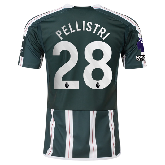 adidas Manchester United Facundo Pellestri Away Jersey w/ EPL + No Room For Raci