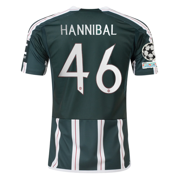 adidas Manchester United Hannibal Away Jersey w/ Champions League Patches 23/24