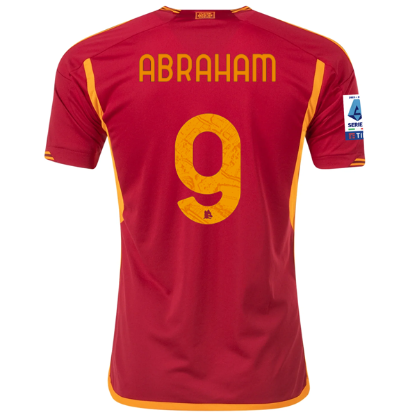 adidas Roma Tammy Abraham Home Jersey w/ Serie A Patch 23/24 (Team Victory Red)