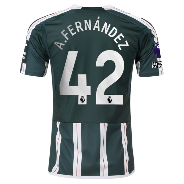 adidas Manchester United Álvaro Fernández Away Jersey w/ EPL + No Room For Racis