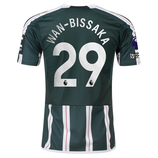 adidas Manchester United Aaron Wan-Bissaka Away Jersey w/ EPL + No Room For Raci