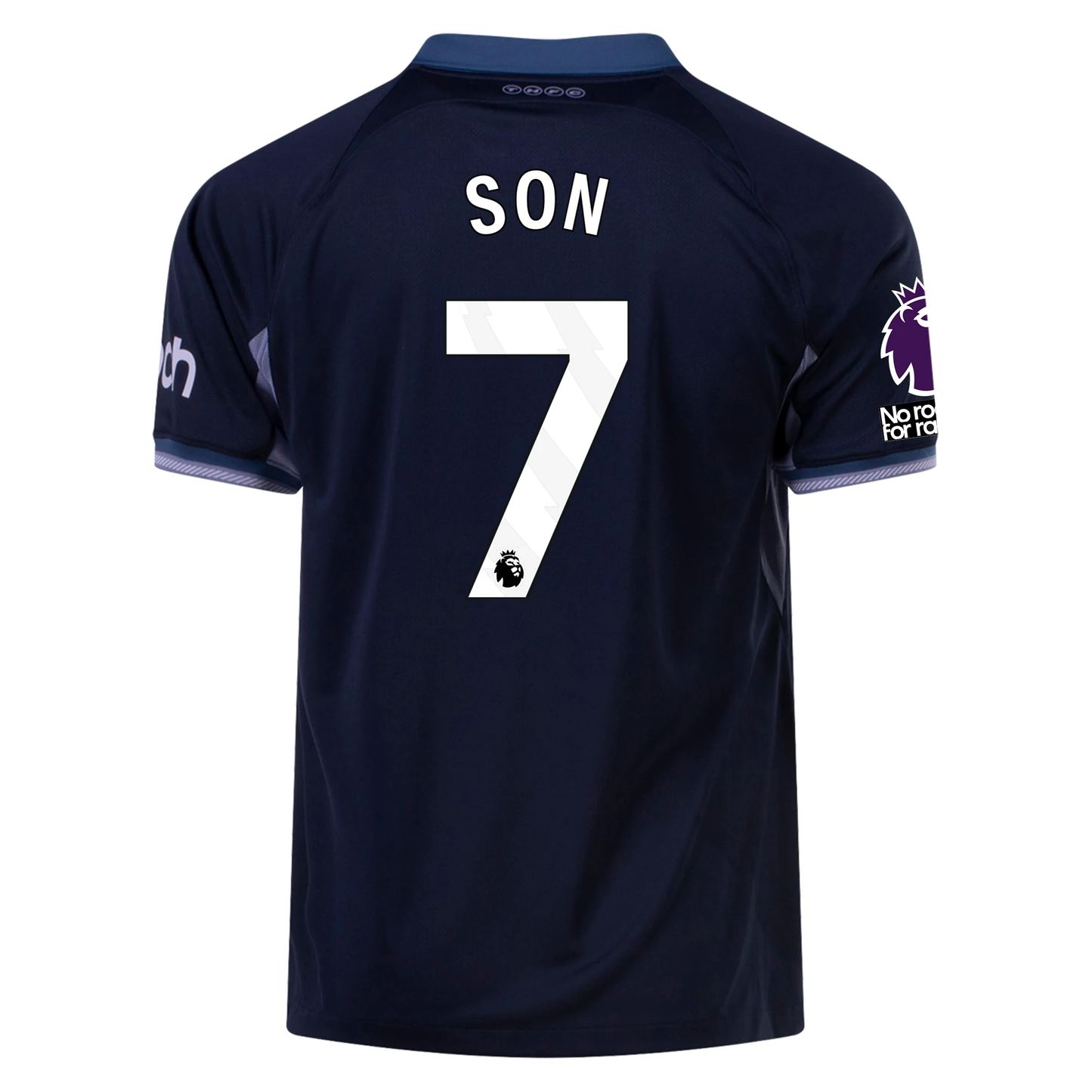 Nike Tottenham Son Heung-Min Away Jersey w/ EPL + No Room For Racism Patches 23/