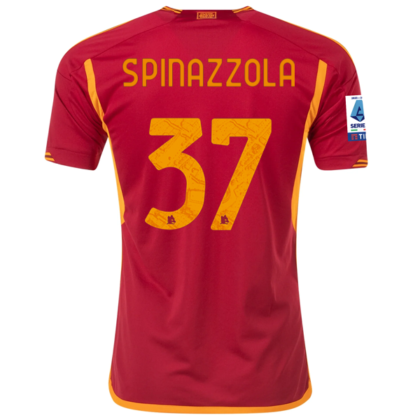 adidas Roma Leonardo Spinazzola Home Jersey w/ Serie A Patch 23/24 (Team Victory