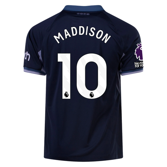 Nike Tottenham James Maddison Away Jersey w/ EPL + No Room For Racism Patches 23