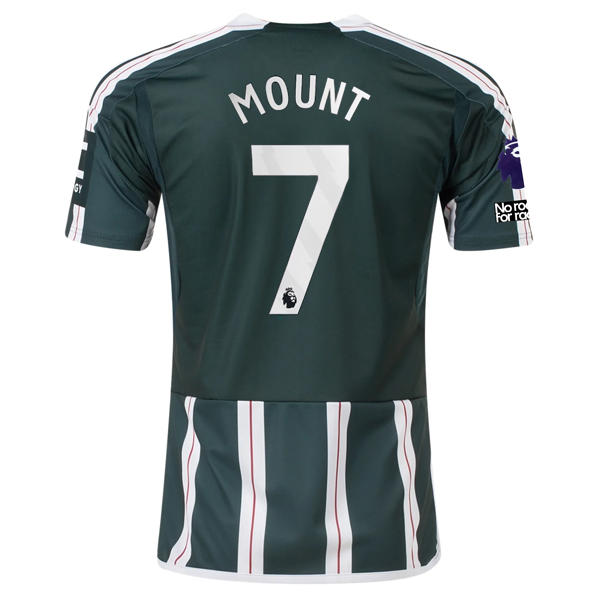 adidas Manchester United Mason Mount Away Jersey w/ EPL + No Room For Racism Pat