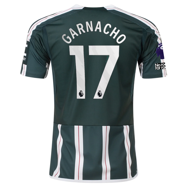 adidas Manchester United Alejandro Garnacho Away Jersey w/ EPL + No Room For Rac