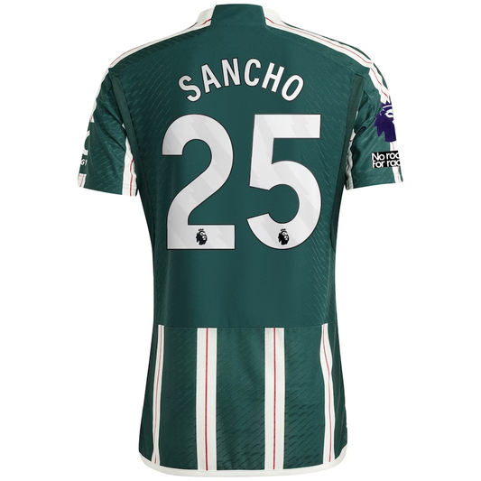 adidas Manchester United Authentic Jadon Sancho Away Jersey w/ EPL + No Room For