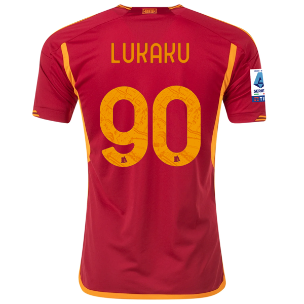 adidas Roma Romelu Lukaku Home Jersey w/ Serie A Patch 23/24 (Team Victory Red)