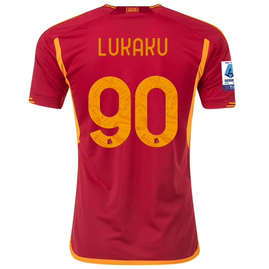 adidas Roma Romelu Lukaku Home Jersey w/ Serie A Patch 23/24 (Team Victory Red)