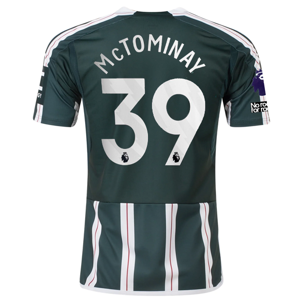 adidas Manchester United Scott McTominay Away Jersey w/ EPL + No Room For Racism