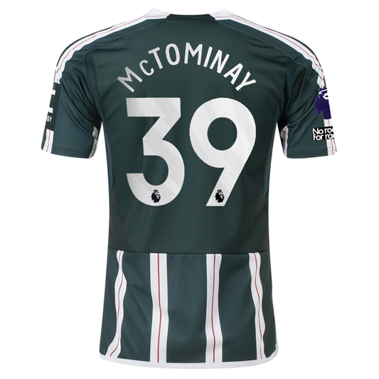 adidas Manchester United Scott McTominay Away Jersey w/ EPL + No Room For Racism
