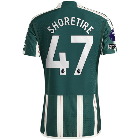 adidas Manchester United Authentic Shola Shoretire Away Jersey w/ EPL + No Room