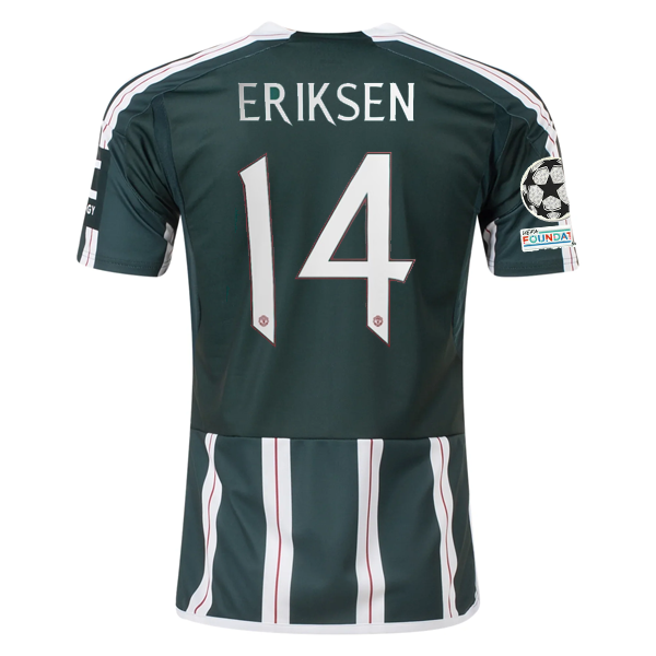 adidas Manchester United Christian Eriksen Away Jersey w/ Champions League Patch