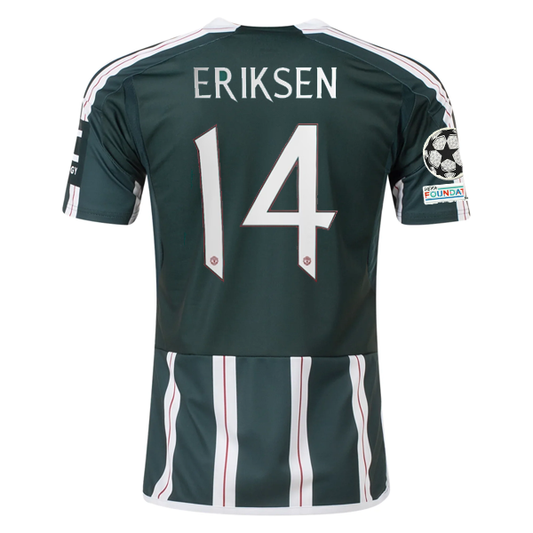 adidas Manchester United Christian Eriksen Away Jersey w/ Champions League Patch
