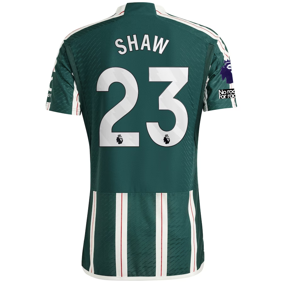 adidas Manchester United Authentic Luke Shaw Away Jersey w/ EPL + No Room For Ra