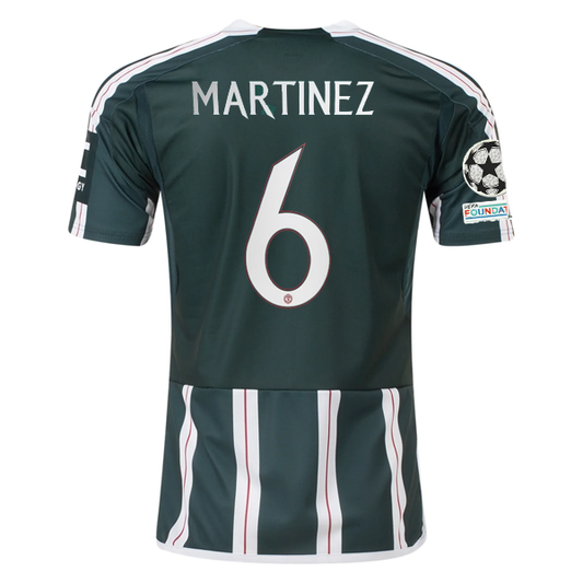 adidas Manchester United Lisandro Martinez Away Jersey w/ Champions League Patch