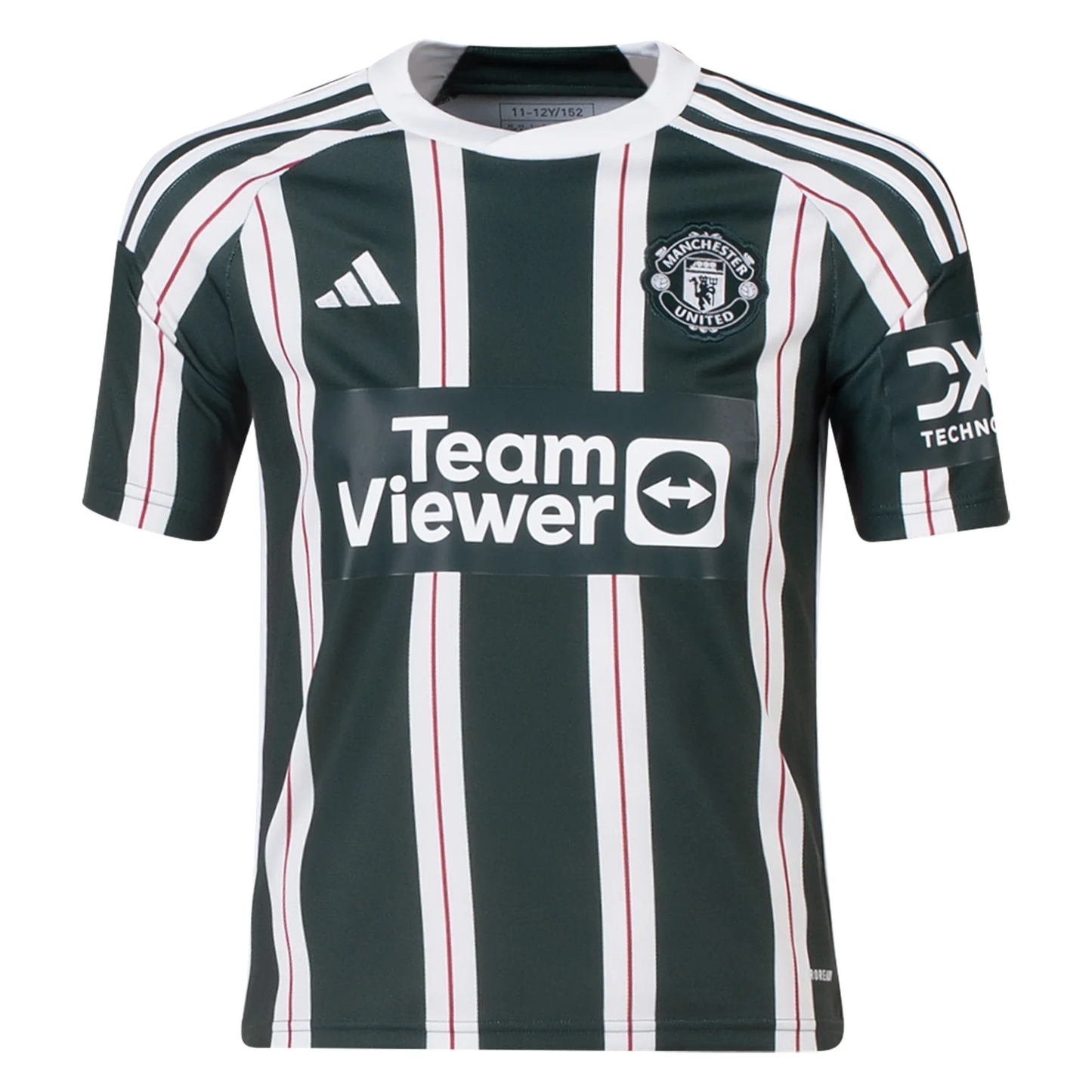 adidas Youth Manchester United Aaron Wan-Bissaka Away Jersey 23/24 (Green Night/