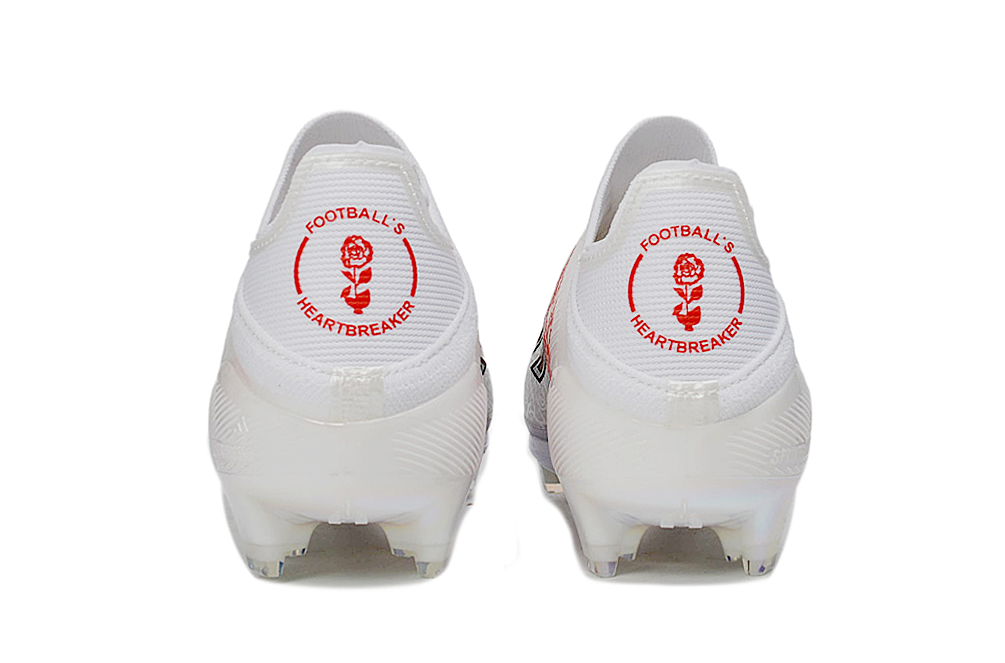 Official Adidas F50+ Elite FG Lamine Yamal Heart Breaker limited edition football boots close detail
